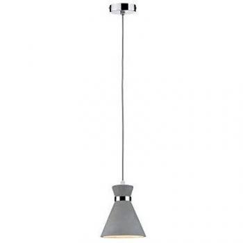 Lámpara Colgante Paulmann Verve IP44 E27 20W Gris/Chrom, Dimmable, 1 Fase, Concreto/Metal