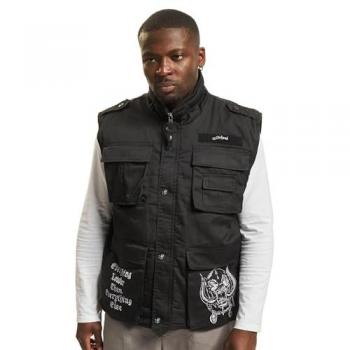Motörhead Brandit Bastards Ranger Vest - Black - S to 5XL for Men