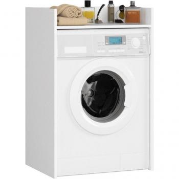 Armario para Lavadora Akord Blanco 64 cm con Estante 64x50x98 cm