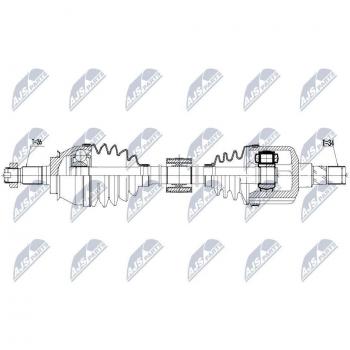 Árbol de transmisión NTY NPW-BM-157 con características de alta resistencia y durabilidad