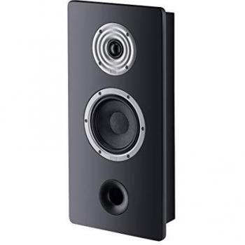 Heco Ambient 22 F - Altavoces de pared 2 vías Bass Reflex, color negro (par)