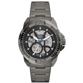 Fossil Bronson Automatic Smoke Stainless Steel Watch