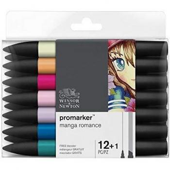 Set de 12+1 Rotuladores Promarker Manga Romance Winsor & Newton Multicolor