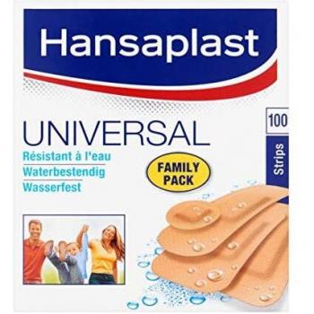 Hansaplast Universal Adhesive Bandages, 100 Units