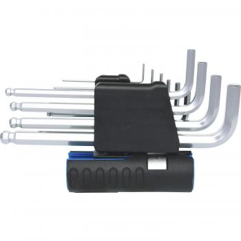 Juego de llaves Allen acodadas KS TOOLS 920.2200, 10 piezas largas, con cabeza esférica