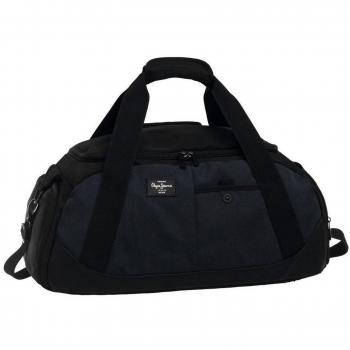 Pepe Jeans Rubber Logo Bolsa de Viaje, 42 Litros, Color Azul
