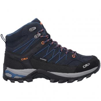 Bota trekking hombre CMP Rigel Mid Waterproof azul marino naranja - 46
