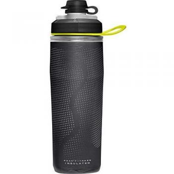 Camelbak Peak Fitness Chill - Botella de agua para adultos, color negro y plateado, 1000 ml