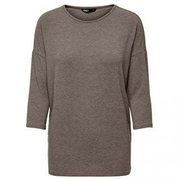 Camiseta de Manga 3/4 para Mujer Only Glamour Marrón