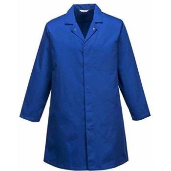 Abrigo Alimentario para Hombre con Un Bolsillo Color Azul Real Talla M