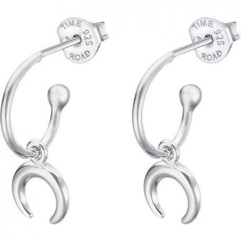 Pendientes Time Road WS02420/12 de Plata con Motivo Luna para Mujer