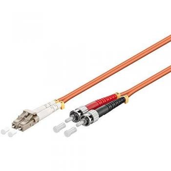 Cable de fibra óptica OM2 1 m LC/UPC a ST/UPC Naranja