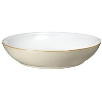 Denby Linen 21.5 cm Pasta Bowl - Durable Stoneware, Elegant Design