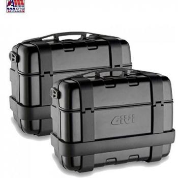 Givi TRK33BPACK2 Trekker 33 Baúl Monokey con Cover de Aluminio, Color Negro, Carga Máxima A 10 Kg