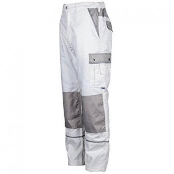 TMG® Pantalones de Trabajo para Hombres | Blanco | XS-7XL | Pantalones de Trabajo Resistentes y Elástico | Pintores, Decoradores y Tapiceros 46