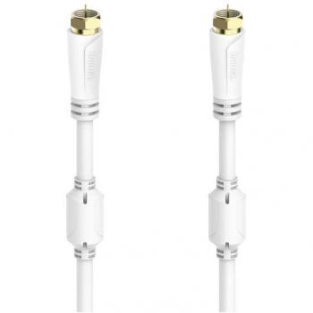 Cable SAT Hama F-Connector a F-Connector 3,0 m 100 dB Oro