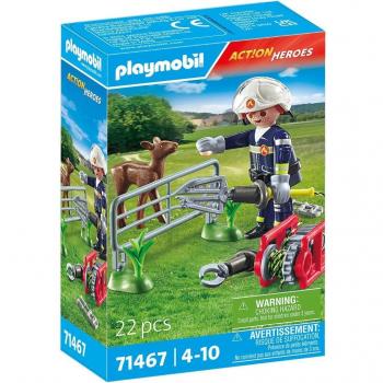 Playmobil - Misión de los bomberos: Operación de rescate animal
