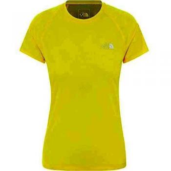 The North Face - Camiseta de manga corta para mujer, color limón, tamaño medium