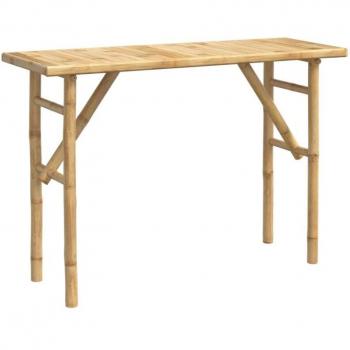 Mesa consola de entrada funcional y elegante en bambú 115 x 39 x 75 cm