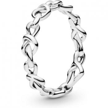Anillo de Plata de Ley Corazones Anudados para Mujer con Circonitas Cúbicas - Talla 50
