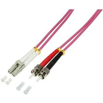 Cordón De Conexión De Fibra Logilink Om4 50 / 125Μ LC-St 1,0M