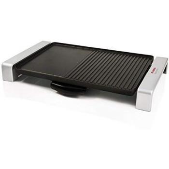 Flama Plancha de Asar 482FL, 2300W, Parrilla sin Humos, Aluminio, Revestimiento Antiadherente, Placa Doble, Resistencia Integrada