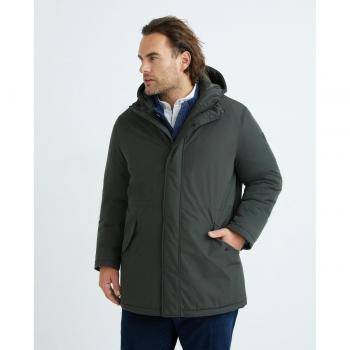Parka larga para hombre con capucha en tallas grandes - Mirto