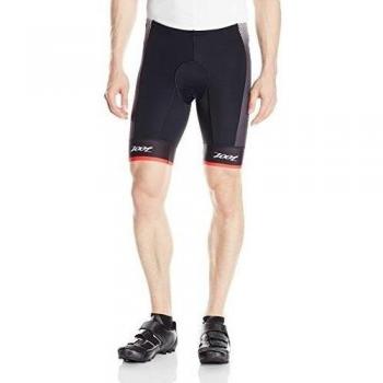 Zoot Triathlon Pantalones Cortos Tri Team 8 Inch, hombre, Triathlonhose Tri Team 8 Inch Shorts, black/Race day red, S
