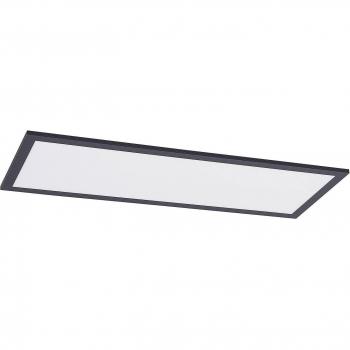 Lindby Nelios Plafón LED Moderno 4000K de Aluminio para Salón y Comedor, Dimensiones 80 x 30 cm, Lámpara de Oficina y Lugar de Trabajo