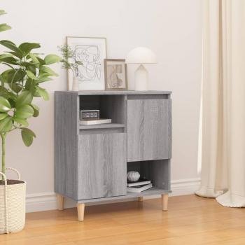 Aparador de madera contrachapada gris Sonoma 60x35x70 cm - Mueble de Almacenaje de Salón, Buffet para salón, Armario Auxiliar, Armario de Almacenamiento