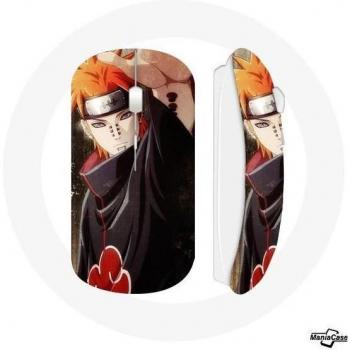 Ratón Inalámbrico Naruto Pain Anime - Blanco - Compatible con Mac y PC - Incluye Clave USB WiFi