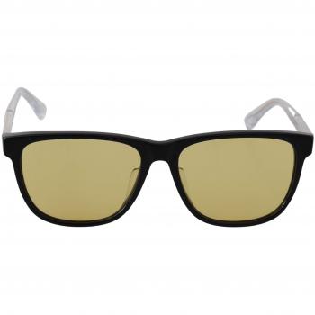 Diesel DL0330-D 01E 57 Black Frame Yellow Transparent Lenses Sunglasses