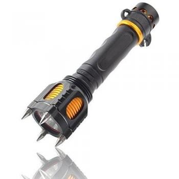 900 lúmenes T6 LED flash La batería de litio 18650 Autodefensa multifunción alto brillo deslumbramiento martillo de la seguridad pesca Paseo de la noche al aire libre