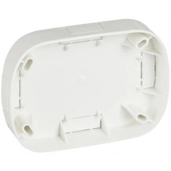 Base Ovalada Blanca para Canaleta - 3 Módulos - 190 mm x 175 mm