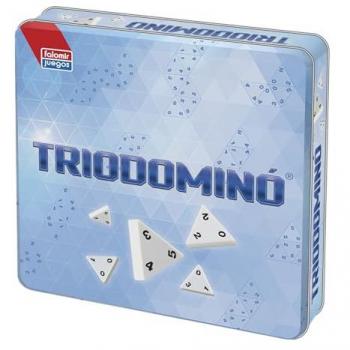 Juego de Estrategia Triodominó en Caja de Lata | Conecta, Crea Puentes y Gana Puntos | Para 2 a 6 Jugadores (Edad +8)