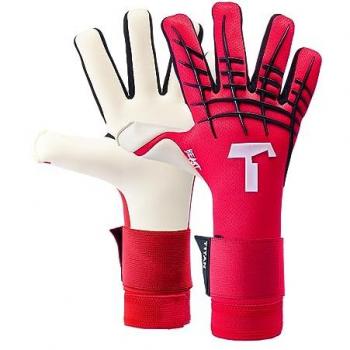 Guantes de Portero T1TAN Beast 3.0 Rojo Sin Protección para los Dedos Talla 6
