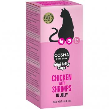 Cosma Mini Jelly Cups - Pack económico - Pollo/Gambas