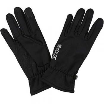 Regatta Tech Glv Extol Power Strech Touchtip Technology Textured Grip Elasticated Cuffs Guantes, Hombre, Negro, S