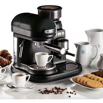 Cafetera Espresso Moderna Ariete 1318/02 con molinillo de café integrado, color blanco