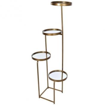 Estantes DKD Home Decor 4 Estantes Espejo Metal Cobre (43 x 35 x 113 cm)