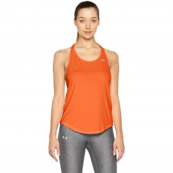 Under Armour HG Armour Mesh Back Tank Camiseta sin Mangas, Mujer, Neon Coral