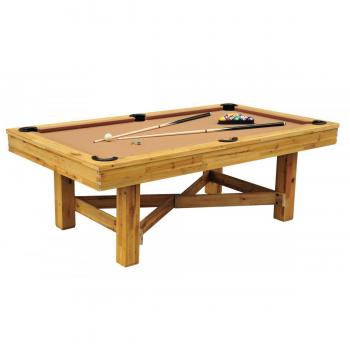 Mesa de billar marrón