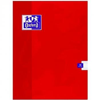Oxford 100105713 - Libreta, 48 hojas, A5, pautado 2.5 mm, con margen, surtido: colores aleatorios