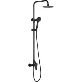 IMEX BDZ044/NG BELGICA Conjunto De Ducha Monomando Negro Mate