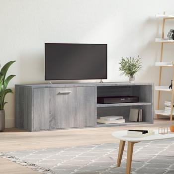 Soporte para TV de madera multicapa gris sonoma 120x34x37 cm