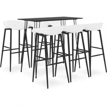 Set de Bar 7 Piezas Negro y Blanco