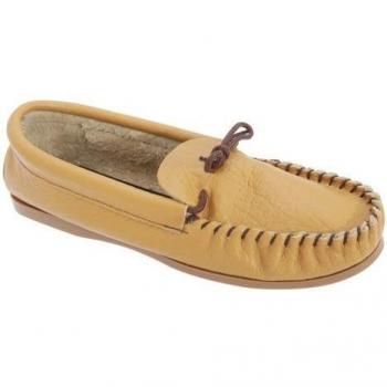 Mokkers Mens Gordon Softie Leather Moccasin Slippers