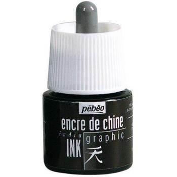 Tinta China Gráfica Negra Pébéo - 45 ml