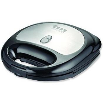 TM Electron TM086 Sandwichera inox, 600 W, Plástico, Negro