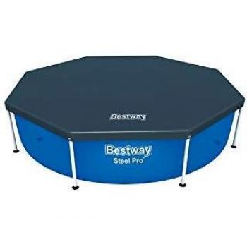 BESTWAY 58301 - Cobertor Invierno para Piscina Desmontable 244 cm Redonda